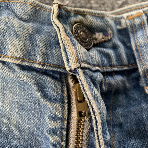 Vintage Levi’s Women’s Jean Denim Shorts Orange Tab High Rise Size 31 - Picture 7 of 16